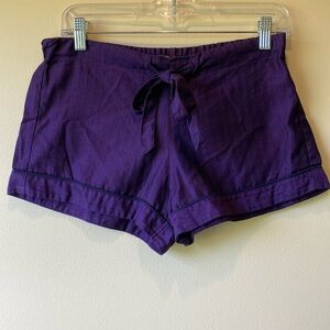Otis Batterbee London Mini Shorts Loungewear Purple Drawstring Waist Size M‎
